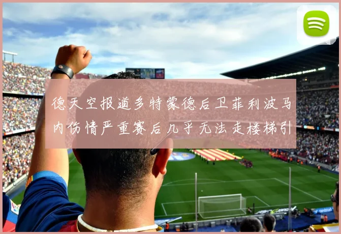 德天空报道多特蒙德后卫菲利波马内伤情严重赛后几乎无法走楼梯引发关注